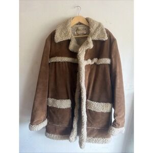 70s Schott NYC USA Western Rancher Jacket Coat Suede Leather Men's 42